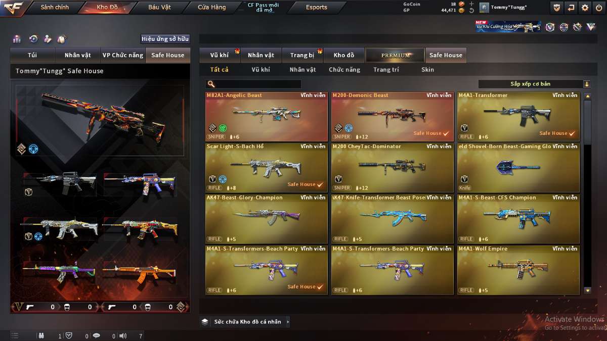 shop acc cf uy tin gia re